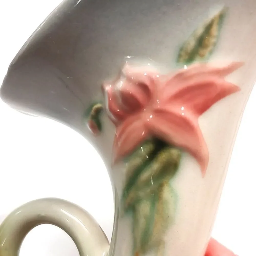 Vintage Hull Woodland Horn of Plenty Pottery Pitcher Vase 1940's